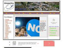Tablet Screenshot of chiquian-peru.com